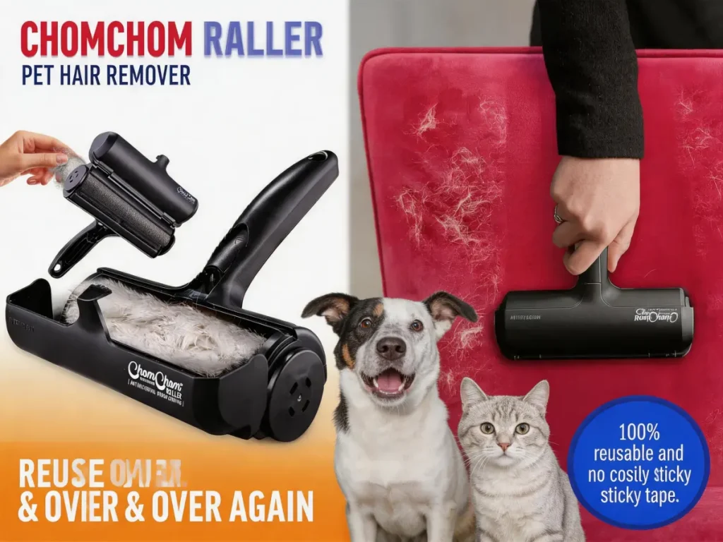 Detailed view of the internal construction and durable components of the original ChomChom Roller.