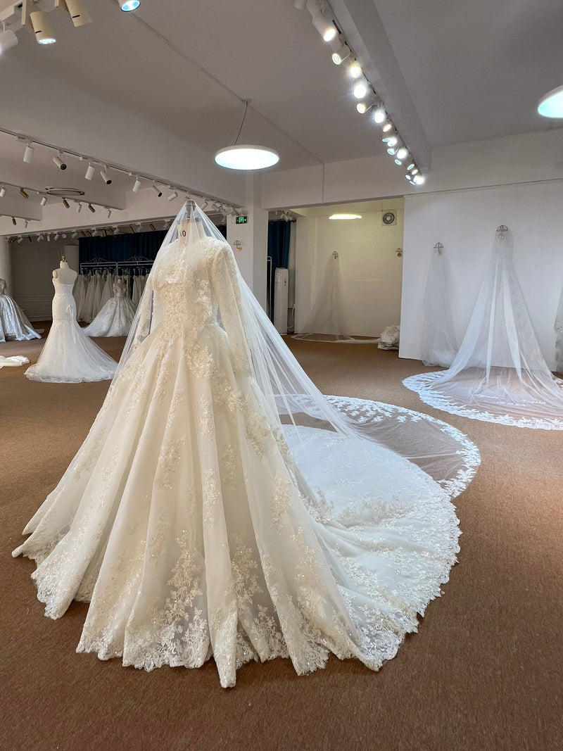 OEM25-32 OEM25-32 ELEGANT MUSLIM A-LINE WEDDING DRESS - wholesale wedding dress