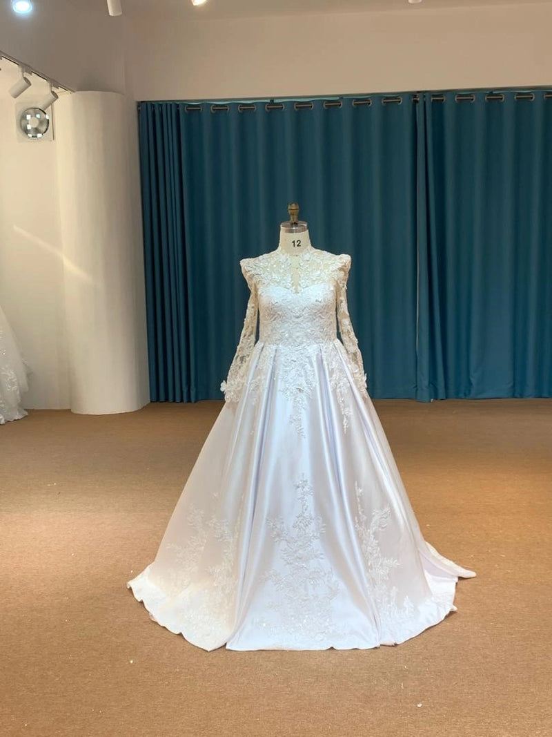 OEM26-1 OEM26-1 Classic Ball Gown Wedding Dress with Luxe Tulle Skirt - wholesale wedding dress