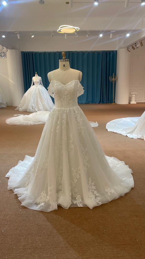 OEM26-88 OEM26-88 Off-Shoulder Sweetheart A-Line Wedding Dress – Bridal Gown with Back Lace-Up - wholesale wedding dress