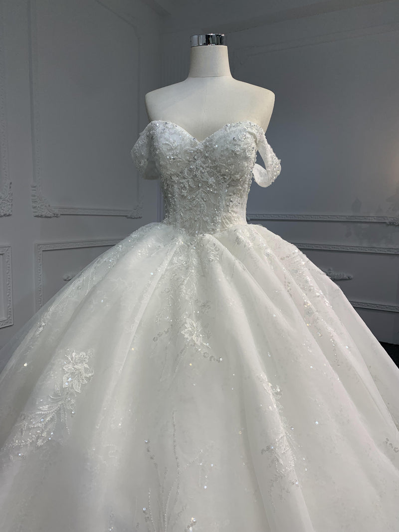 LB09 LB09 OFF SHOULDER A LINE - wholesale wedding dress