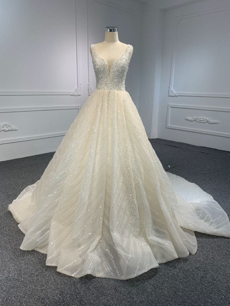 PD007 PD007 OEM LACE UP A LINE WEDDING DRESS - wholesale wedding dress